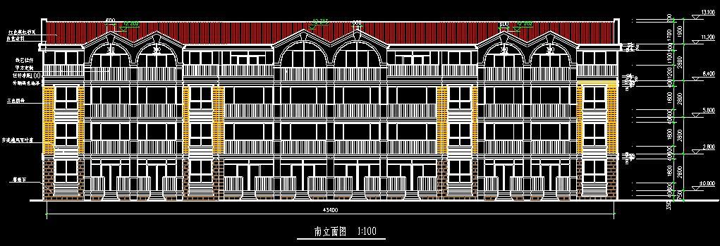 多层现代风格别墅设计方案图纸