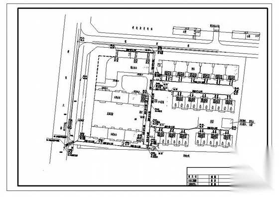 邯郸市某小区室外综合管网平面图 市政给排水