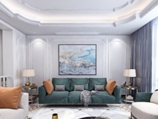 法式轻奢客餐厅VR全景3d模型【ID:131220180】