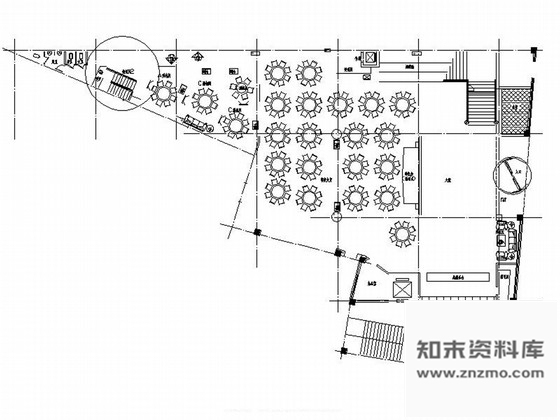 施工图北京现代风格海鲜酒楼室内装修施工图含高清效果图