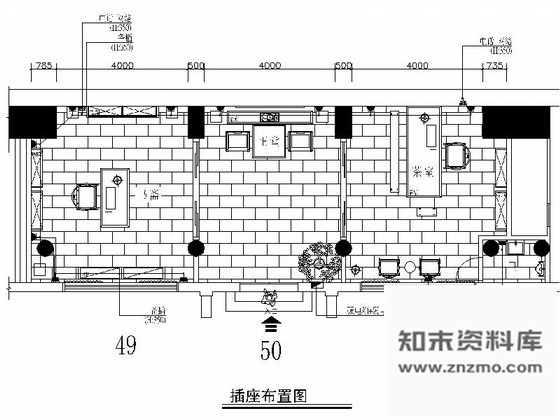 施工图安徽精装典雅中式风情茶室装修施工图含效果