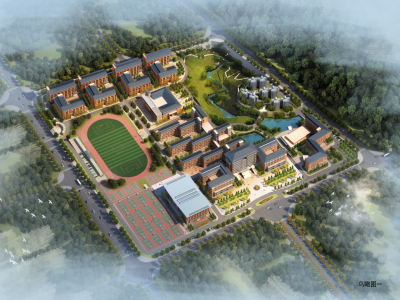 潍坊一中新校区平面图下载_【知末网cad图纸库】第1页