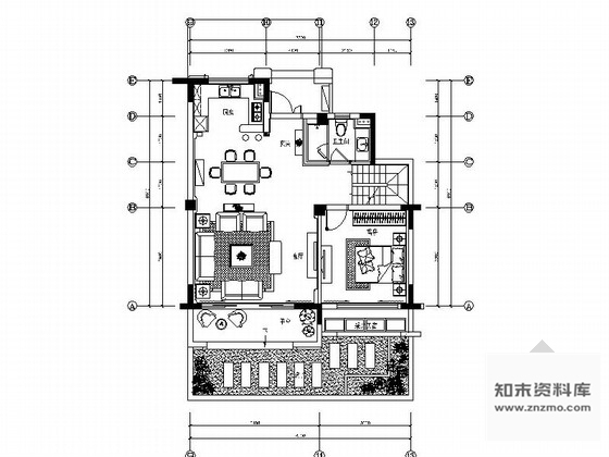 施工图上海松江区新装饰主义两层别墅样板间装修施工图含实景