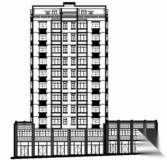 某十二层公寓建筑设计施工图