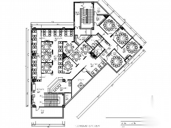 [上海]特色餐饮现代中式风格餐厅室内装修施工图