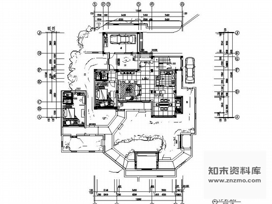 施工图苏州新中式豪华4层别墅全套CAD施工图含效果图