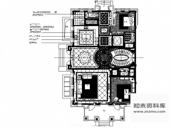 施工图浙江豪华舒适两层别墅室内设计CAD施工图