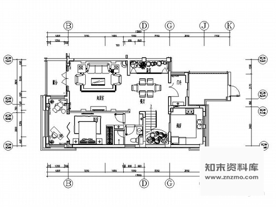 施工图哈尔滨尊贵奢华半岛地中海双层别墅室内装修图含效果实景