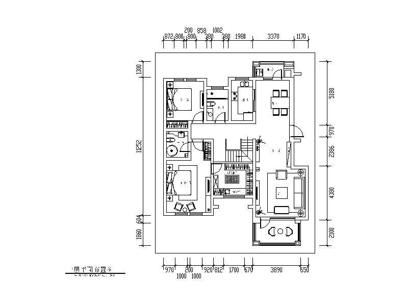 新中式-独栋别墅设计CAD施工图（含效果图）