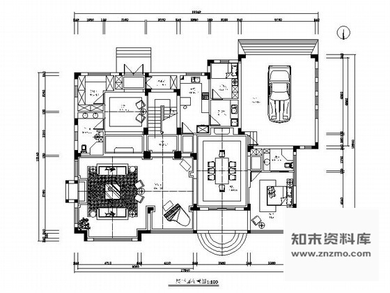 施工图温州三层别墅室内全套装修图