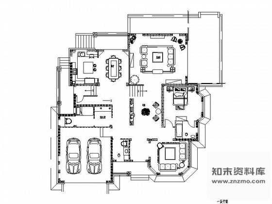 施工图武汉临湖双层豪华别墅全套装修图