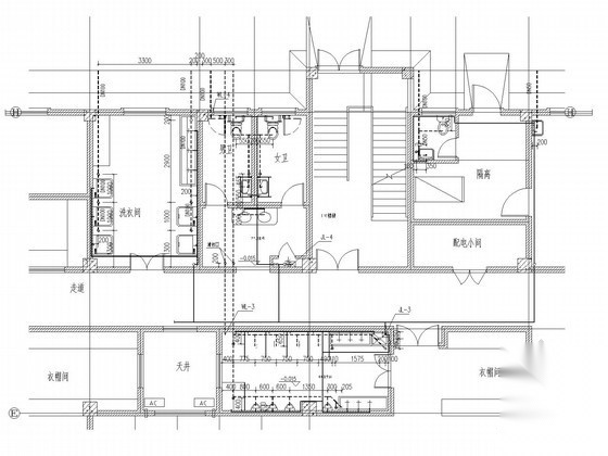 [江西]幼儿园给排水及消防系统施工图（  自动喷淋） 建筑给排水