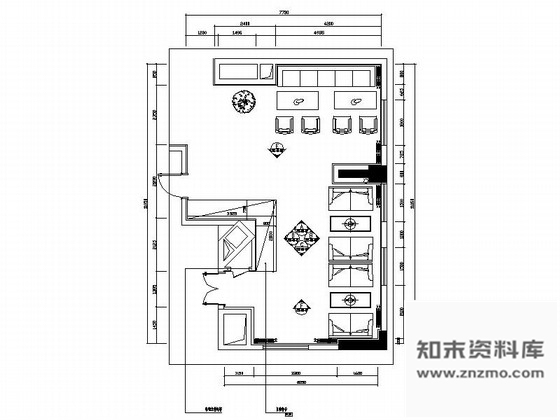 施工图重庆四星级现代简约酒店餐厅室内装修施工图