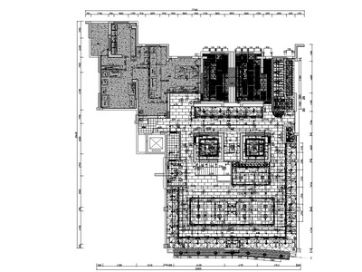 湖北中式风连锁火锅店全套施工图+报价书