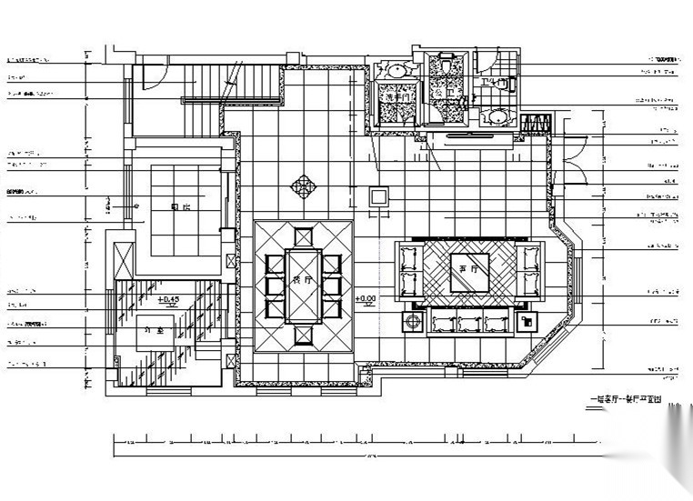 [南京]大型房地产名下欧式别墅室内设计CAD施工图