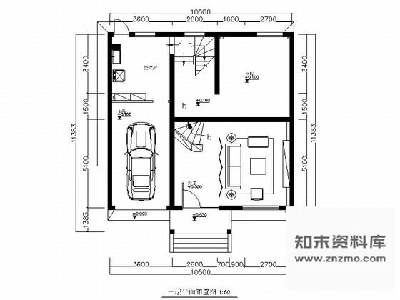 施工图现代中式四层别墅装修设计图