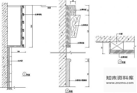 图块/节点墙面装饰详图3