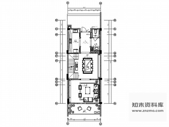 施工图四川新中式三层联排别墅室内装修图含效果