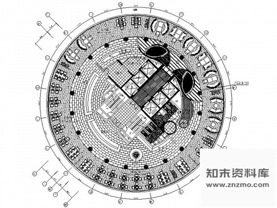 施工图广东精品现代风格五星级大酒店旋转餐厅室内装修施工图