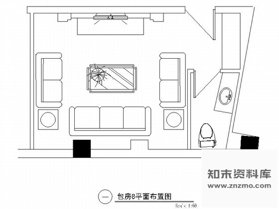 施工图某欧式娱乐会所包房8装修图