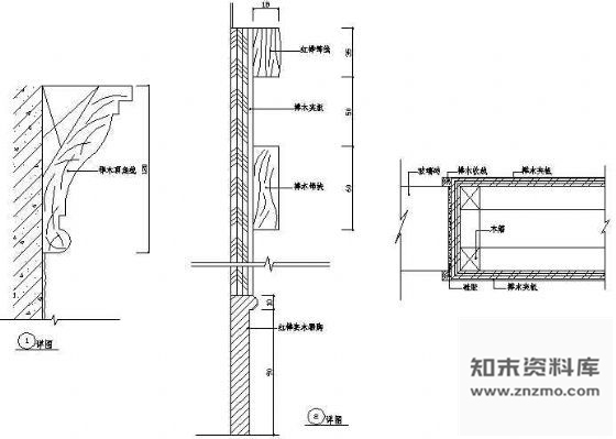 图块/节点墙面装饰详图4