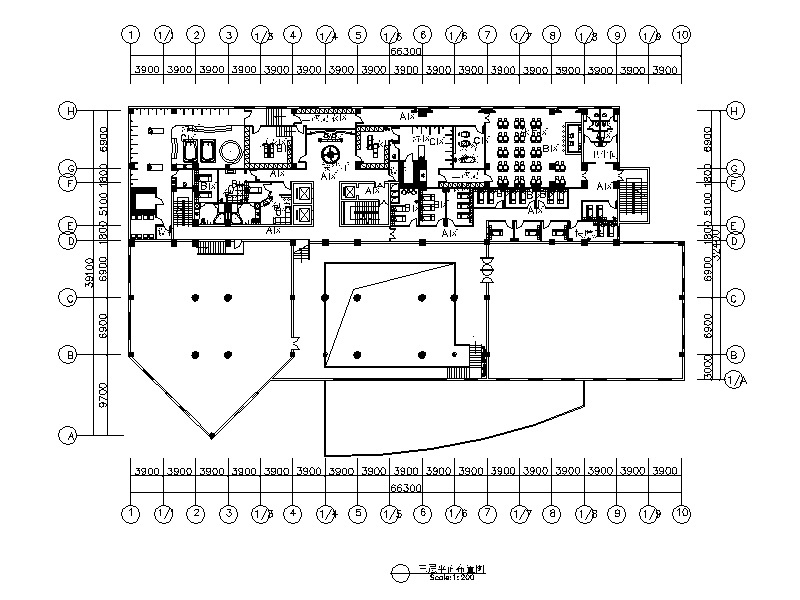 某现代风格大酒店全套CAD施工图（含效果图）