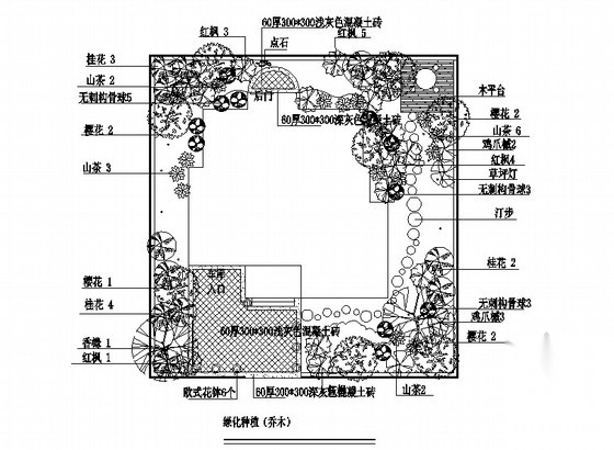 小别墅绿化配置设计方案