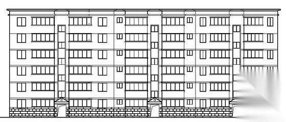 [西安]某公司六层青年公寓建筑施工图