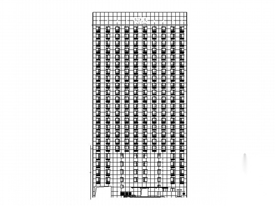 [浙江]现代风格23层酒店式公寓楼建筑施工图