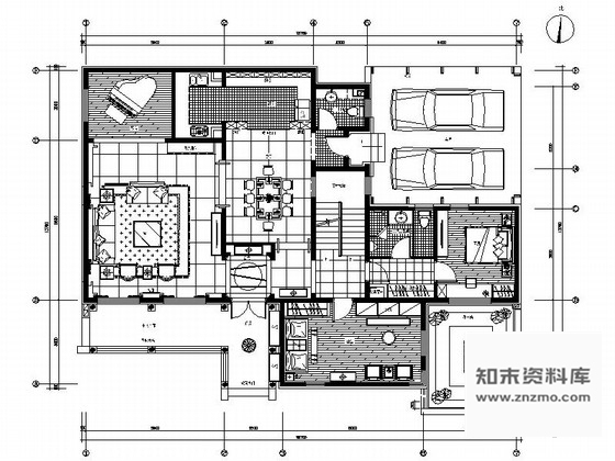 施工图北京独立住宅浓郁中式风格双层别墅装修图含方案