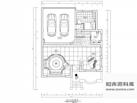 施工图北京现代简约风格四层别墅装修图含效果图