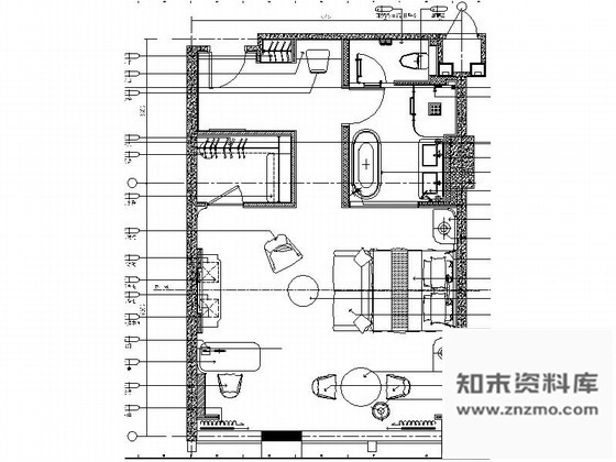 施工图浙江现代简约酒店客房精装修CAD施工图