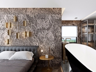 现代卧室衣帽间全景3d模型【ID:131220153】