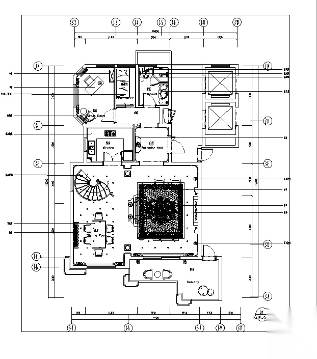 [温州]欧式风格别墅样板间住宅空间设计施工图（含效果...