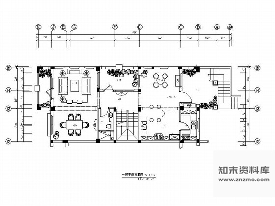 施工图青岛法式田园风格别墅设计施工图含高清效果图