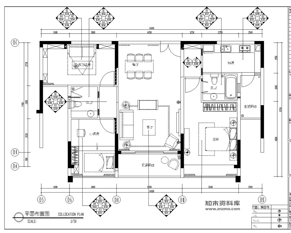 李益中--幸福花苑D1田园风格110㎡样板房cad施工图包含水、电、效果图 别墅