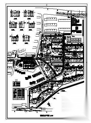 某小区室外管线综合布置图 市政给排水