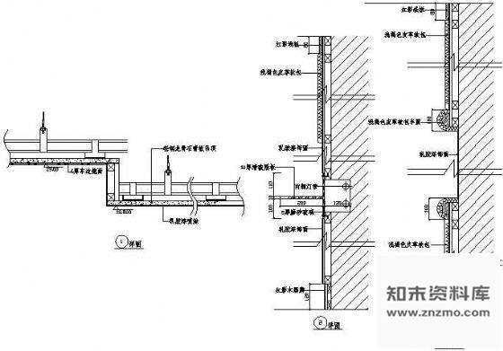 图块/节点吊顶及墙面装饰详图