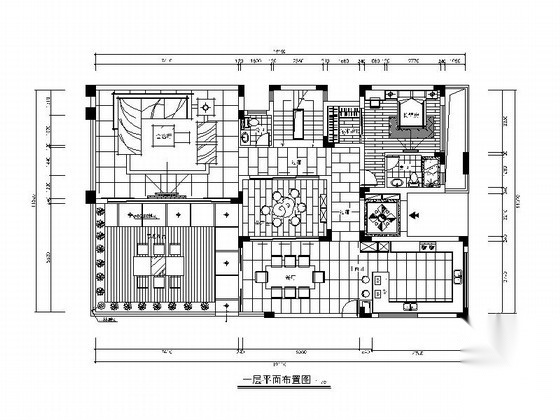 [杭州]欧式豪华3层别墅室内设计全套施工图