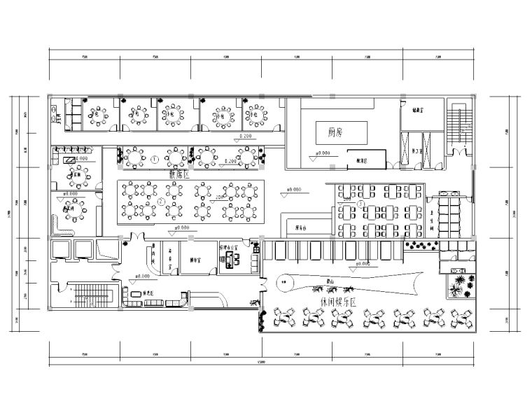 [湖南]古典风格中餐厅装修施工图