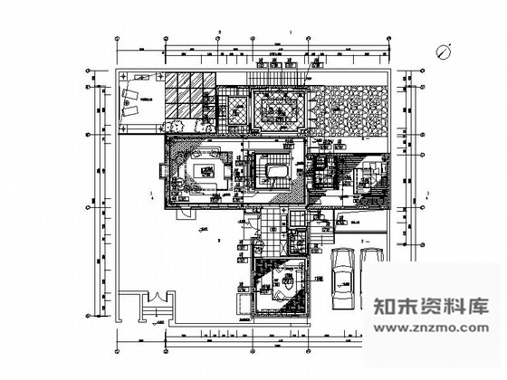 施工图北京北美风情现代双层别墅室内设计装修图含实景图