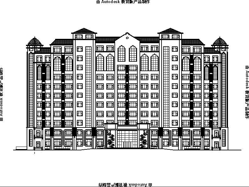 [宁夏]高层坡屋顶剪力墙结构老年公寓建筑施工图（含效果...