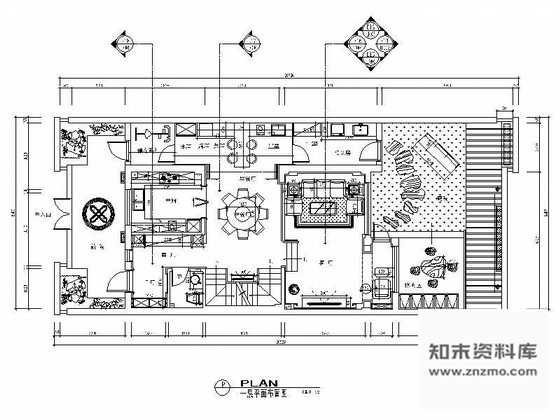 施工图苏州中式风格别墅室内装修设计CAD施工图含效果图