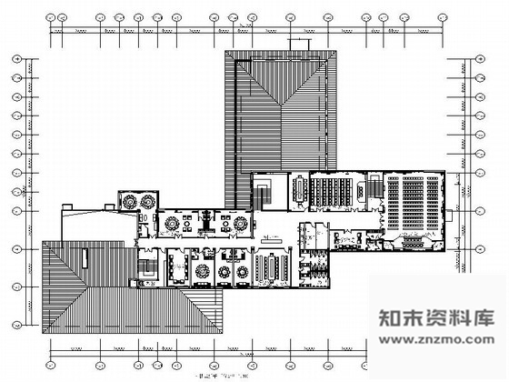 施工图青岛独具园林特色恬静禅意温泉度假村酒店装修施工图含效果