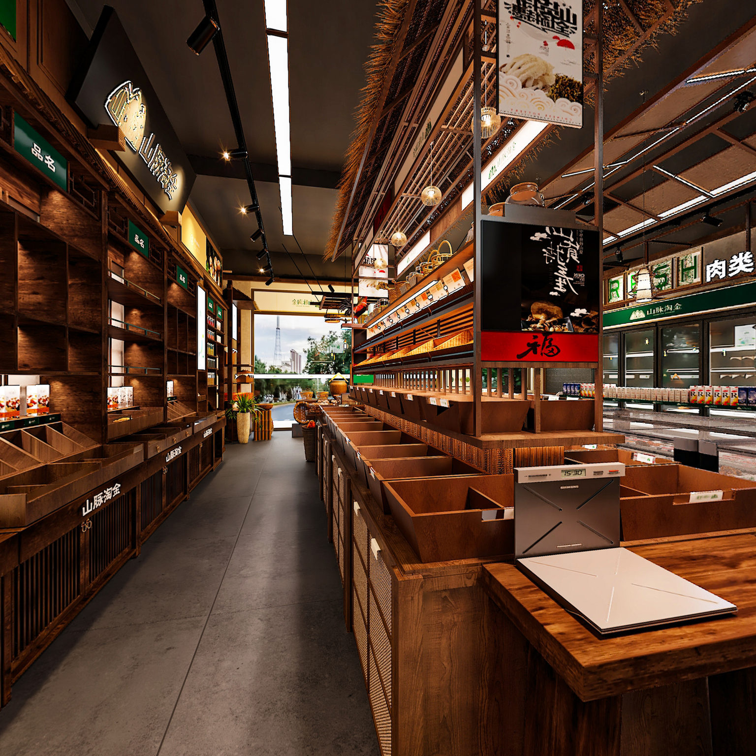 全景新中式礼品店3d模型