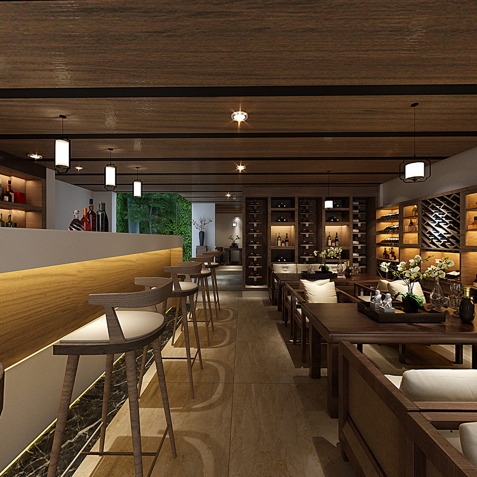 全景中式小酒馆3d全景模型3d模型