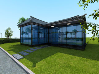 新中式景观3D全景模型【ID:534539146】